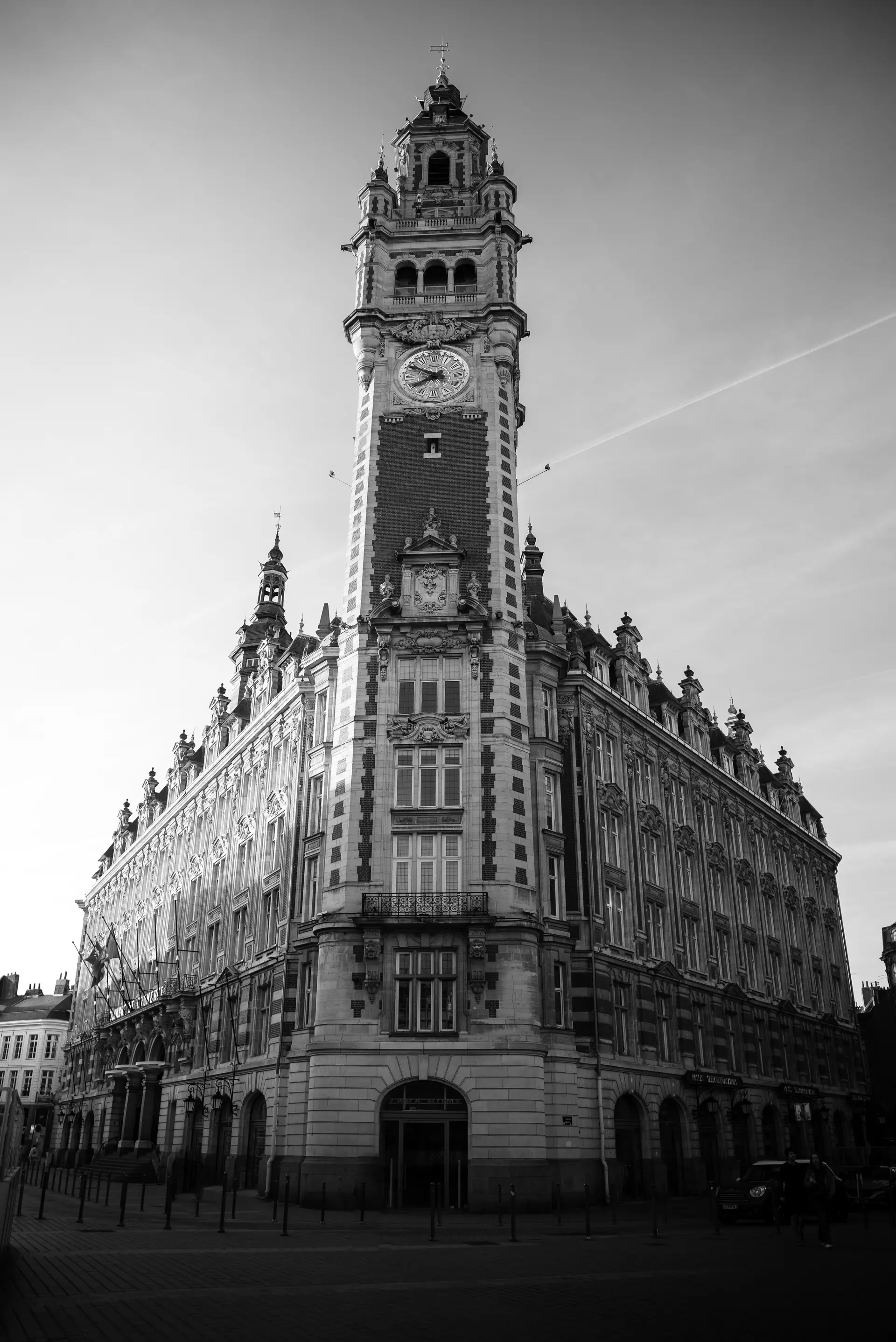 Tirage fine art N&B — Horloge d'un beffroi