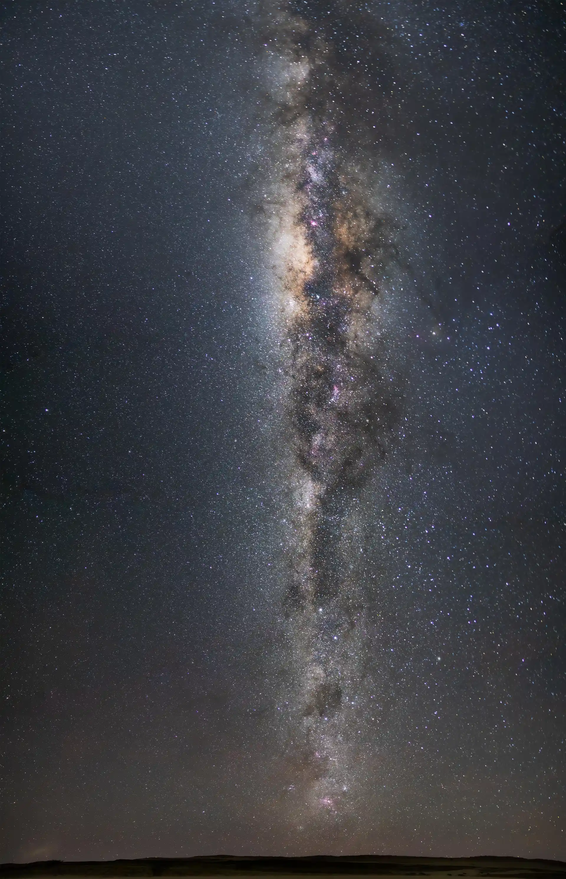 Voie lactée dans le kalahari